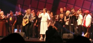 Group performing